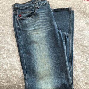 BCBG Maxazaria Famian Bootcut/Wide Leg Jeans Women's Size 10 Petite